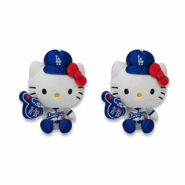 Hello Kitty Dodgers Plush 2PCS